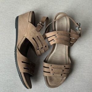 ECCO Women's Touch 45 Wedge Sandals Comfort Size 9